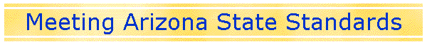 Meeting Arizona State Standards